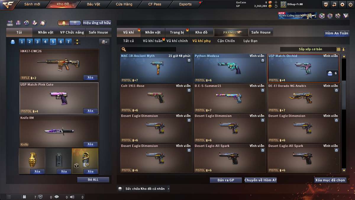 shop acc cf uy tin gia re